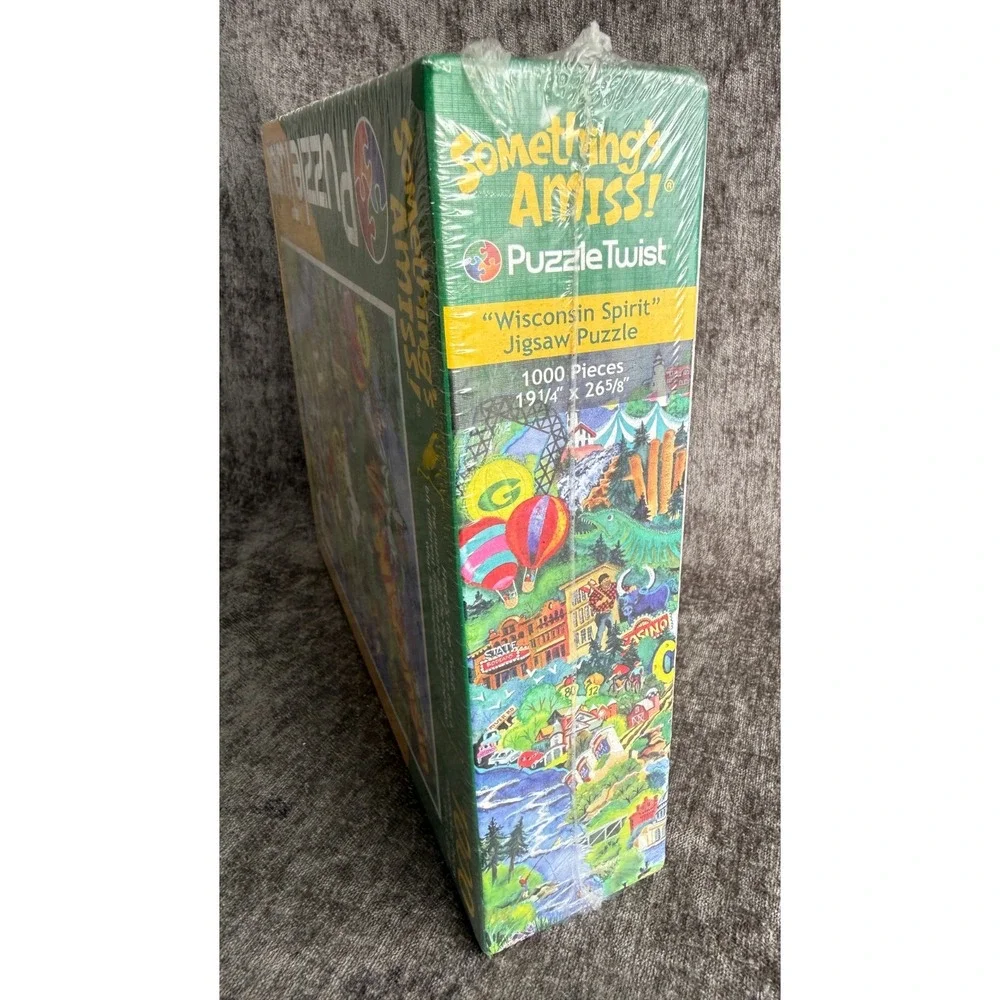 PuzzleTwist Wisconsin Spirit Something's Amiss 1000 Piece Jigsaw Puzzle Sealed